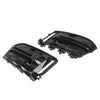Audi A6 C8 Front Lower Fog Light Frame Covers Glossy Black (2023-2025)
