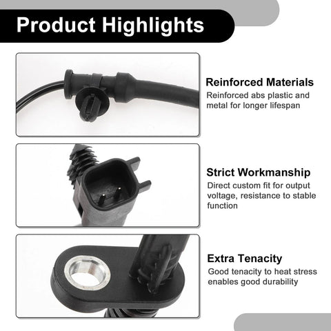Dodge - 1 x Rear Left / Right () ABS Wheel Speed Sensor Kit