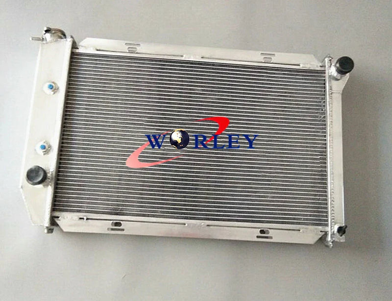 71-73 Ford Mustang, Cougar, Torino 3 Row Aluminum Radiator & Fans (1971-1973)