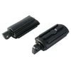 Harley 1-1/4" Matte Black Angled Highway Engine Guard Foot Peg Mount