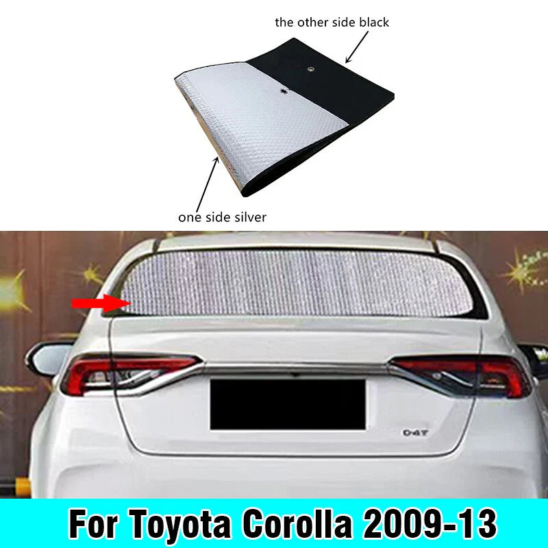 Toyota Corolla Rear Windshield Privacy Thick Sunshade Cover (2009–2013)