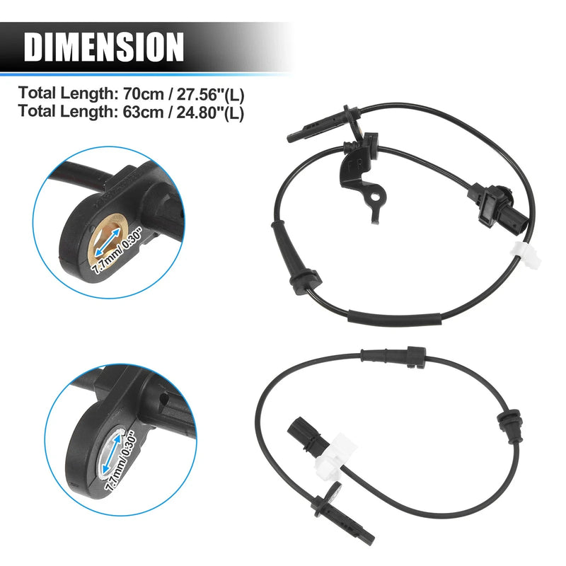 Acura TLX 4 x ABS Wheel Speed Sensor Front & Rear Left Right (2015-2020)