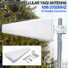 2 x 698-2700MHz 3G/4G Directional Outdoor Yagi Antenna N Female LTE