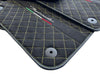 Lamborghini URUS 2018-2024 2 x Yellow Stitching Alcantara Floor Mats