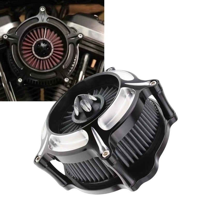 Harley M8 Softail (2018-2021) Black / White Air Cleaner Intake Filter