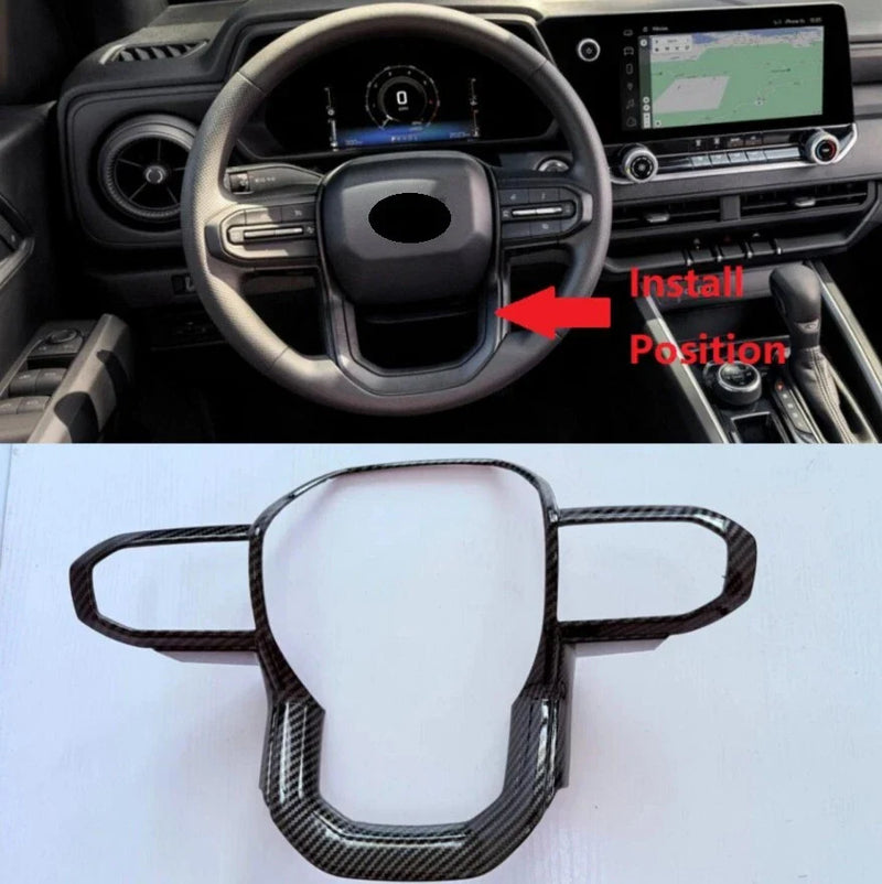 Chevrolet Colorado Carbon Fiber ABS Steering Wheel Cover Trim (2023-2025)