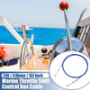 Boat Marine Throttle Shift Control Box Cable with Clevis Blue