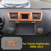 Toyota Highlander Yellow Wood Grain Panel Cover Trim (2008–2013)
