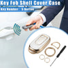 Honda Accord Civic 5 x Button Key Fob Shell Covers with Keychain Set