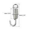 Motorcycles Exhaust Pipe Spring Hook 40mm 1.57" Stainless Steel Silver Tone