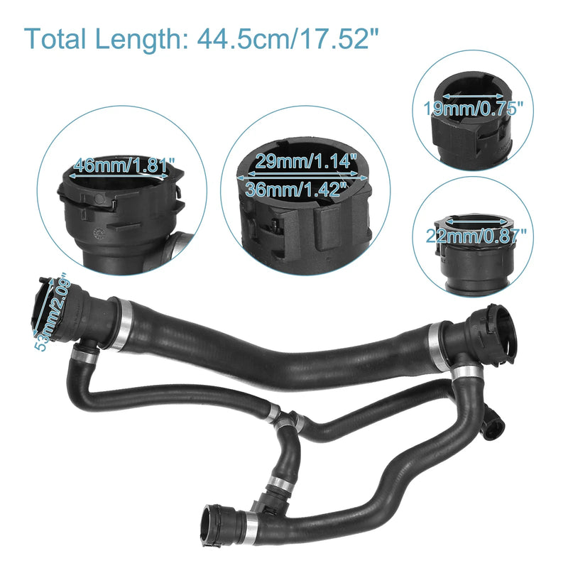 BMW 745i Engine Radiator Coolant Heater Hose (2002 - 2005)