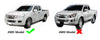 Isuzu D-Max 2 x Front & Rear Mud Flaps (2012-2015)