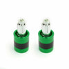 F2 22mm Aluminum Green Motorcycle Handlebar Weights