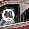 Ford Taurus (2010-2020) Carbon Fiber Black 6 x Door Pillar Window Trim