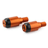 Yamaha XSR900 Orange CNC Handlebar Grips & Plug Ends (2016-2023)