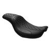 Harley Dyna Fat Bob Low Rider Black Rider Driver Passenger Seat (2006-2017)