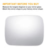 JEEP Renegade Left Side Heated White Mirror Glass (2014-2020)