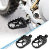 Motorcycle Wide Foot Peg 360 Degree Rotating Aluminum Alloy Footpeg Black