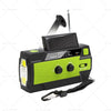 4000mAh Emergency Solar Hand Crank Radio Power Bank Charger Flashlight