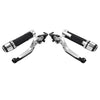 Yamaha YZF R1 MT-09 Silver Extendable Brake Clutch Lever Grip Set (2015-2023)