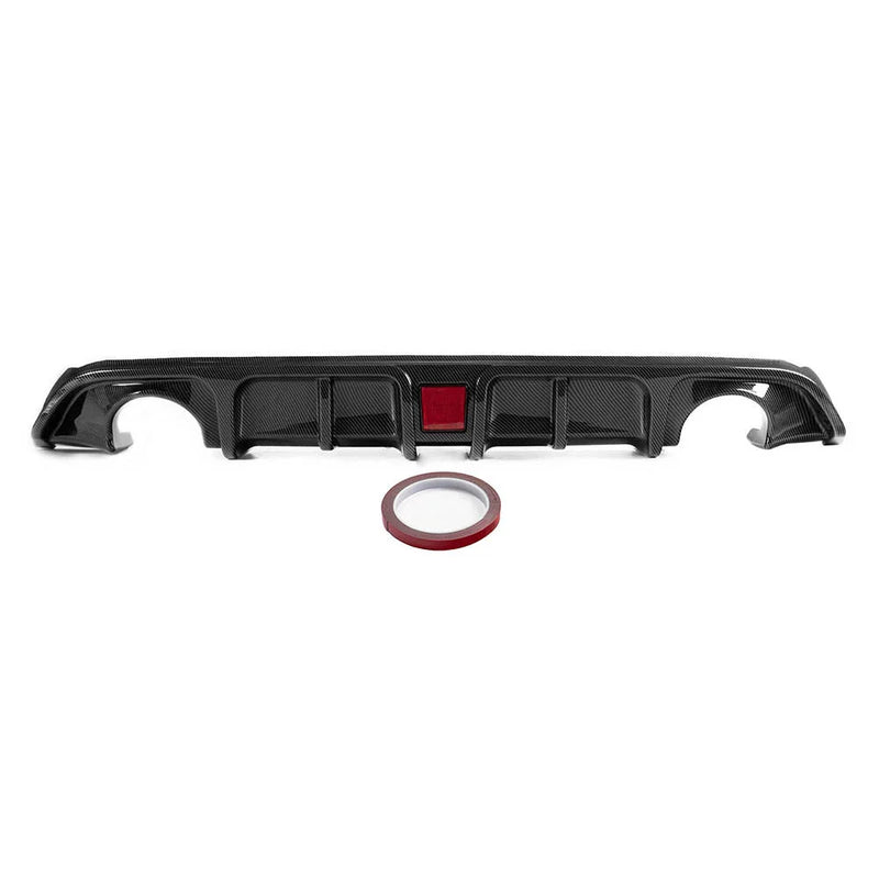 Infiniti Q60 Carbon Black Rear Bumper Diffuser with LED Brake Light (2017-2022)