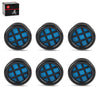 High Flow Air Filter Cover Cap ATV / UTV / Motorcycle Air Box Filter Vents 6pcs