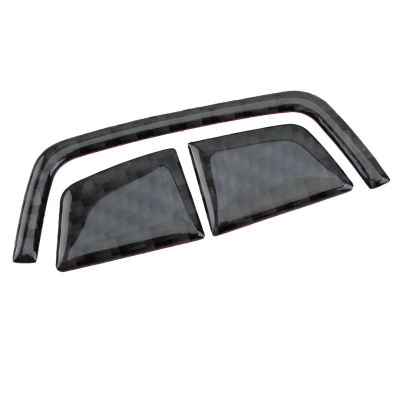 BMW 6 Series 3 x Carbon Fiber Console Armrest Button Trim (2004-2010)