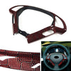 Infiniti G25 G37 EX35 EX37 (2007-2013) Carbon Fiber Red Steering Wheel Cover