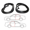 Mercedes-Benz W201 190 / 190E / 190LE 1982-1993 Rear Door Weatherstrip Seal x2