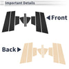 Mazda 6 10 Pcs Black Door Pillar Window Trim (2014-2020)