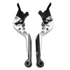 Kawasaki Z1000 ZX6R 2007-2018 Silver Extendable Brake Clutch Levers