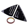 Nissan Sentra Sedan Glossy Black Window Louver Vent Cover Trim (2013-2019)
