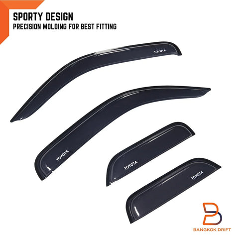 Toyota Hilux Dual Cab Ute Weathershields Window Visors (1997-2005)