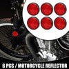 Motorcycle Reflector Round 6pcs 1.73x0.31