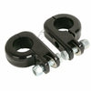 Harley Dyna 32mm Black Highway Engine Guard Bar Foot Pegs