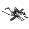 Suzuki GSXR1000 (2000-2004), GSXR600 / 750 (1996-2005) Black Rearsets Foot Pegs