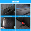 Ford F-150 Black Blue 5 x Pieces Front & Rear Seat Covers