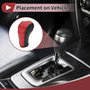 Chevrolet Cruze Gear Shift Knob Cover Red Carbon Fiber Black Faux Leather