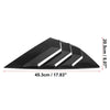 Ford Focus (2012-2018) Gloss Black Auto Rear Side Window Louvers Covers