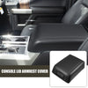 Ford F-150 (2015-2023) Faux Leather Black Center Console Lid Armrest Cover