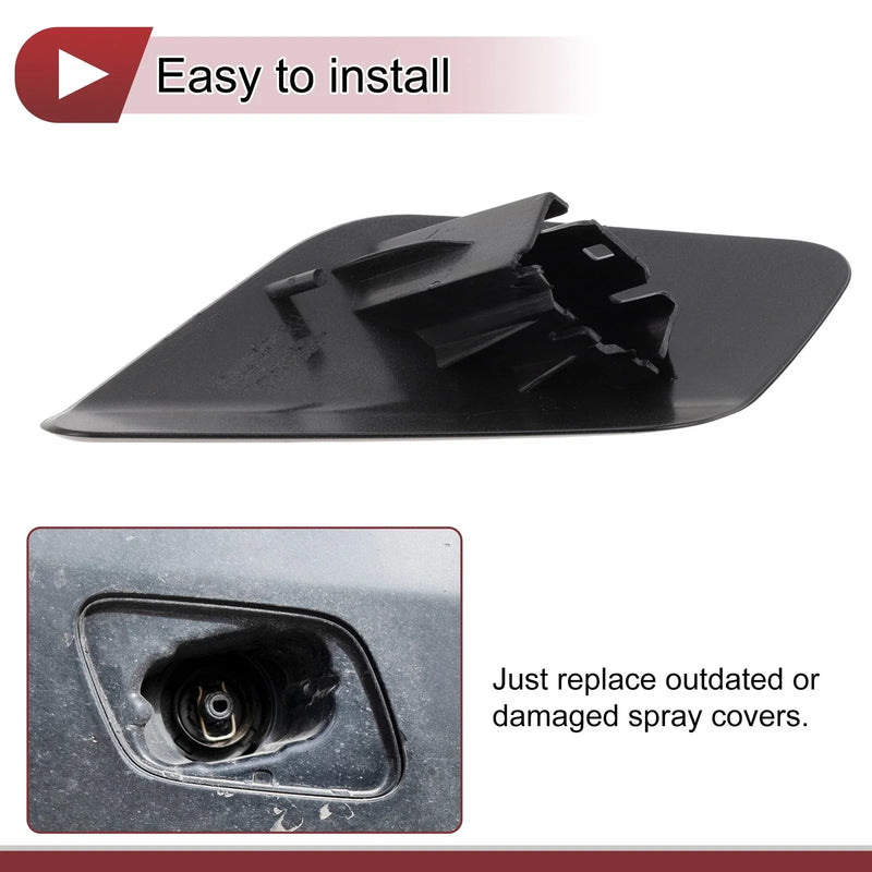 Volvo S60 (2011-2013) Black Front Right Bumper Trim Nozzle Cover