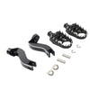 Harley Touring Electra Glide Black Rear Passenger Pedals Mount Kit (1993-2024)