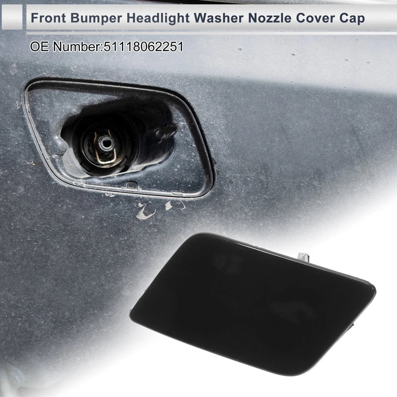 BMW 335i GT xDrive Black Front Left Washer Nozzle Cover