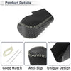 BMW 3 Series Shift Knob Cover Black Carbon Fiber Beige (2004 - 2012)