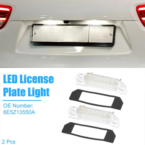 Ford Fusion 2 x Car LED License Plate Lights (2006-2012)