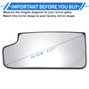 GMC Sierra 1500 Heated Left Driver Side Lower Part Mirror Glass Replacement
