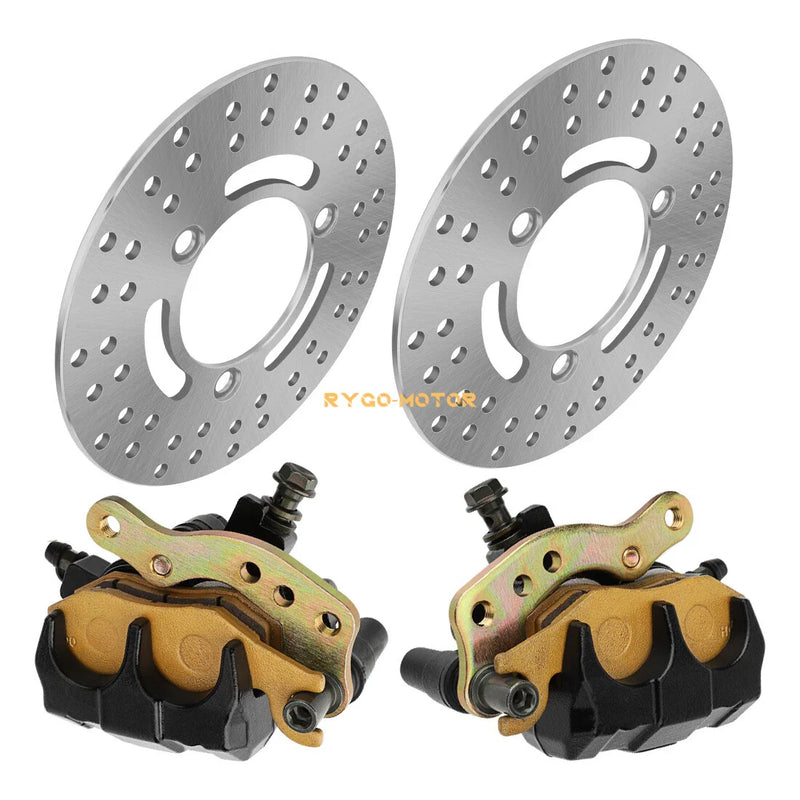 Kawasaki Bayou 300 KLF300C Front Brake Calipers & Brake Rotors (1989–2004)