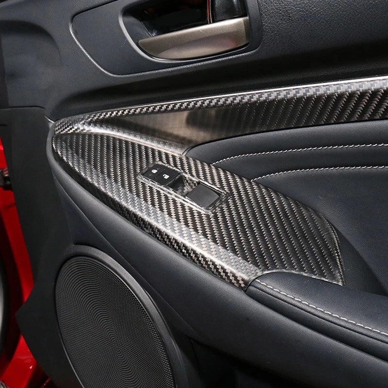 Lexus RC350 RC F RC300 Carbon Fiber Window Lift Switch Panel Trims (2015-2021)