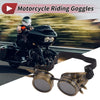 Motorcycle 1Pc Motorcycle Riding Goggles Black Lens Bronze Frame Glass ABS