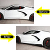 Corvette C8 2 x 5VM Style Glossy Black Side Skirts Extensions (2020-2023)